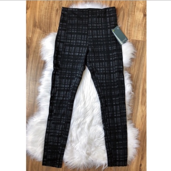 Lysse High Waist Plaid Print Leggings size Medium - Picture 2 of 7